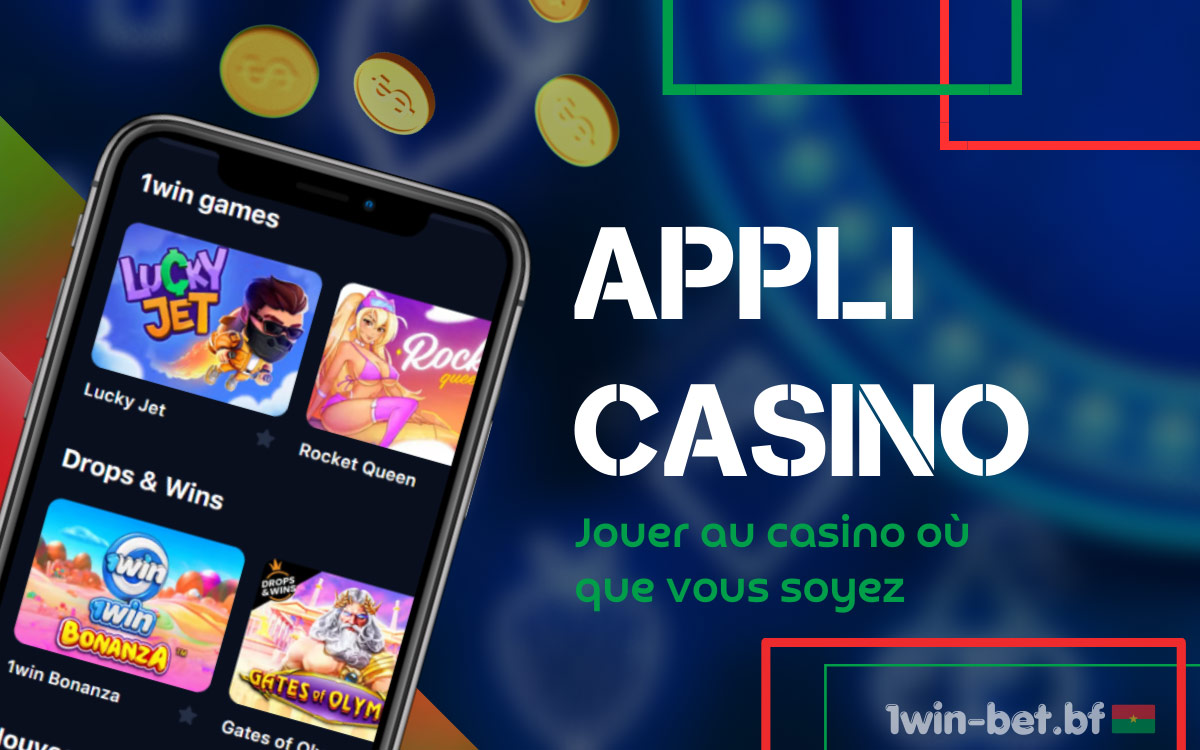 Vous pouvez jouer confortablement dans un casino en utilisant l'application 1Win.
