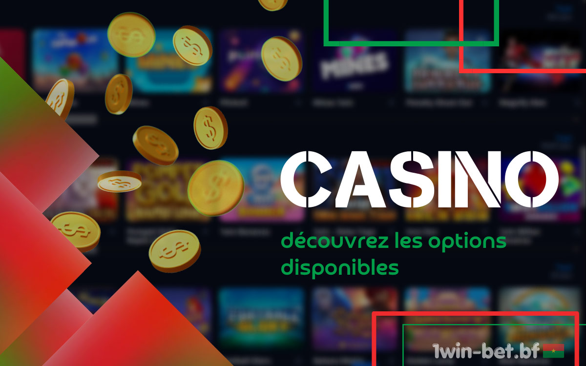 Les jeux de casino les plus populaires sont rassemblés sur 1Win